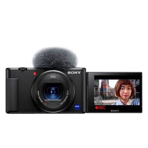 Sony Vlogging Camera with Flip Screen and Microphone